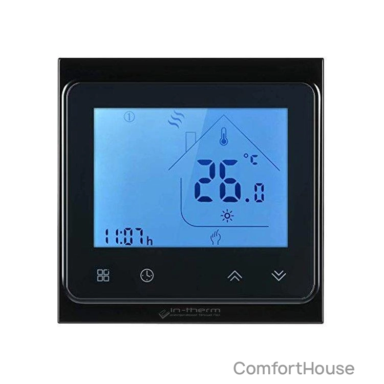 Фото 1 - Терморегулятор PWT 002 Wi-Fi Black Matte