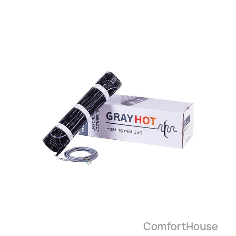 Фото 1 - Нагрівальний мат двожильний GrayHot 150 Вт/м²