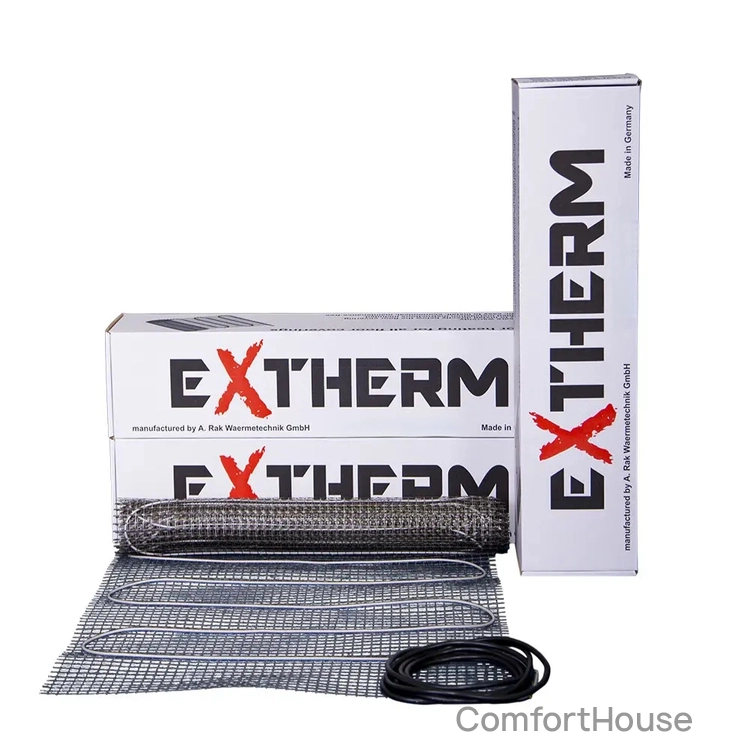 Фото 1 - Нагрівальний мат двожильний Extherm ET ECO 180 Вт/м² для укладання під плитку в плитковий клей