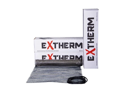 Нагрівальний мат двожильний Extherm ET ECO 180 Вт/м² для укладання під плитку в плитковий клей