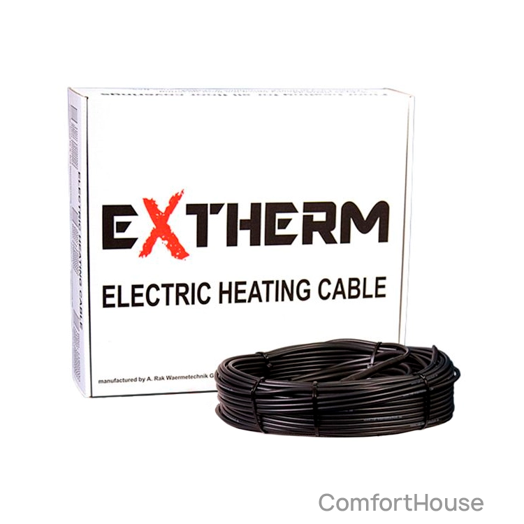Фото 1 - Кабель нагрівальний двожильний Extherm ETС ECO 20 для внутрішньої та зовнішньої установки