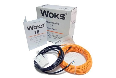 Нагрівальний кабель двожильний WOKS 18