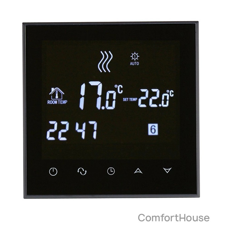 Фото 1 - Терморегулятор EcoTerm SN Black