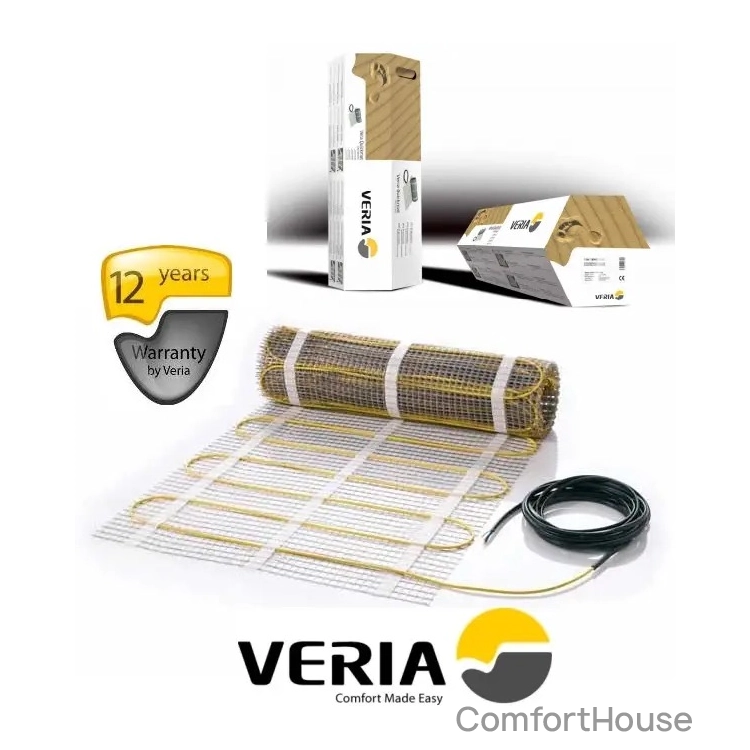Фото 1 - Двожильний нагрівальний тонкий мат Veria Quickmat 150