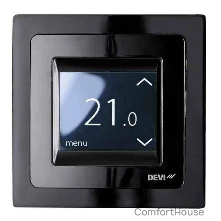 Фото 1 - Термостат DEVIregTM Touch Чорний