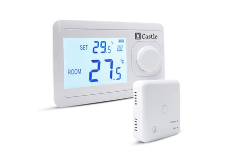 Терморегулятор цифровий для котла Castle АС8038G-RF (радіоканал)