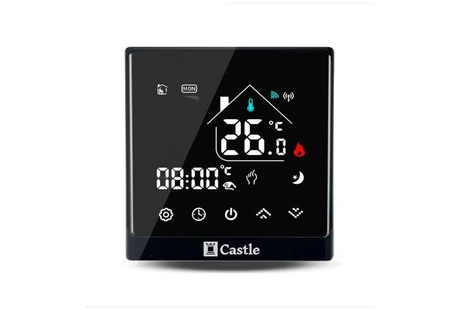Терморегулятор програмований для котла Castle АС8400G Чорний