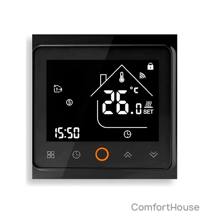 Фото 1 - Терморегулятор EcoTerm PRO Wi-Fi Antracite