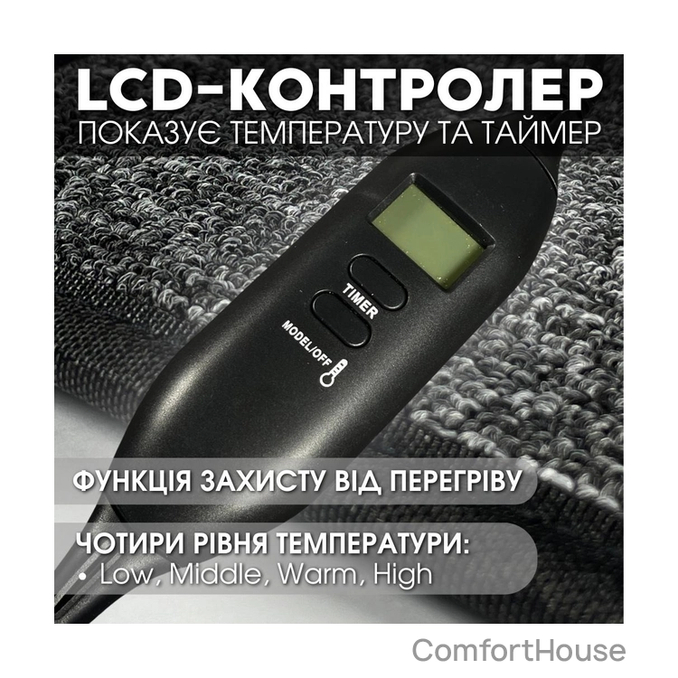 Фото 1 - Нагрівальний килимок IN-THERM 40100 з LED контролером